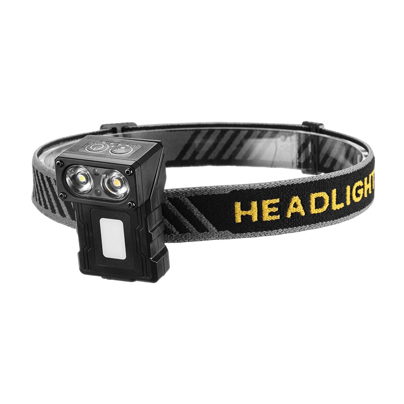 Mini Induction LED Headlamp Rechargeable Head Flashlight Work Light Headlight