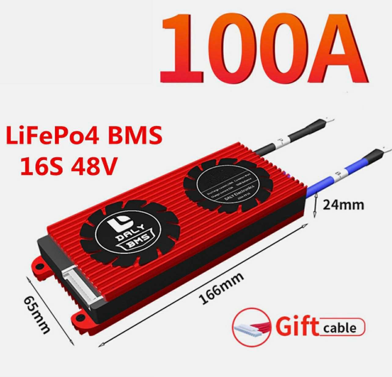 DALY Smart BMS LiFePo4 16S 48V 100A W/UART & BT
