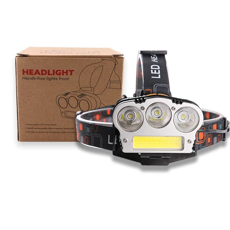 LED Headlamp 3T6+COB LED Headlight 15000 lumens LED Head lamp
