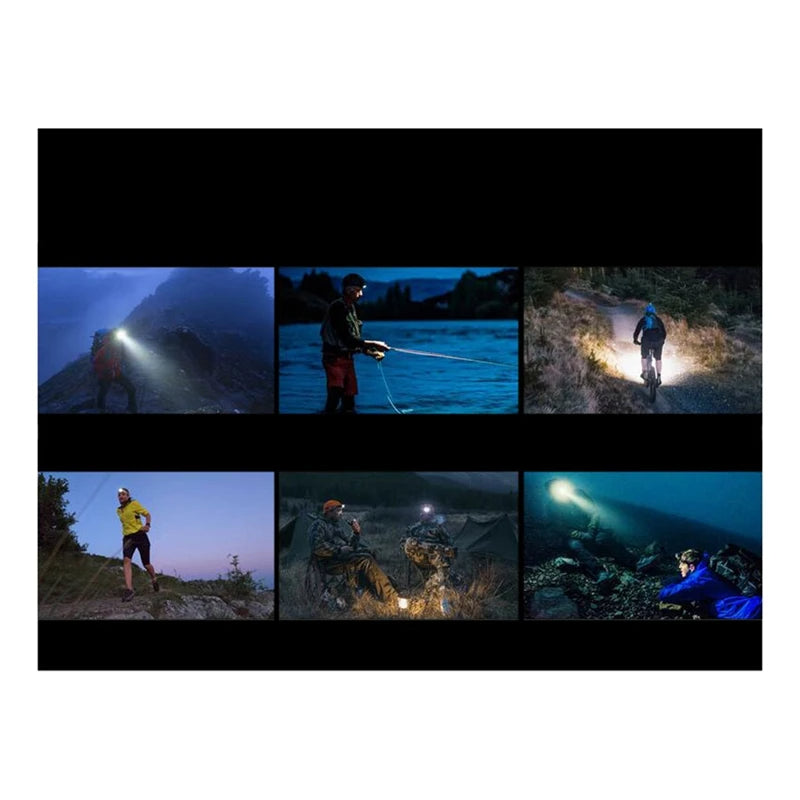 Head-Mounted Torch Rechargeable Waterproof Headlight Electric Fishing Light