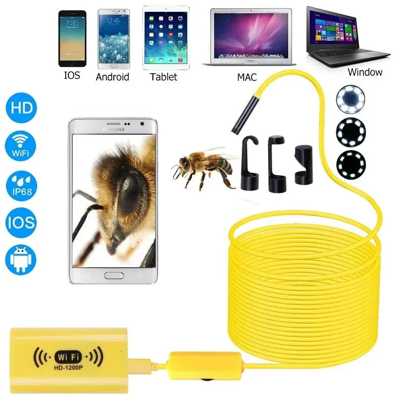 WiFi Camera 8MM HD1200P IP67 For Android IOS Iphone PC