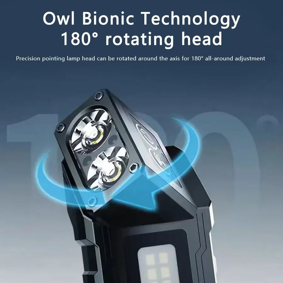 Mini Induction LED Headlamp Rechargeable Head Flashlight Work Light Headlight