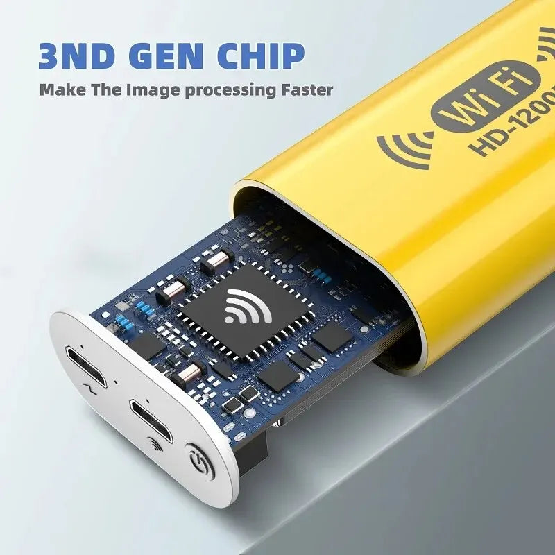 WiFi Camera 8MM HD1200P IP67 For Android IOS Iphone PC