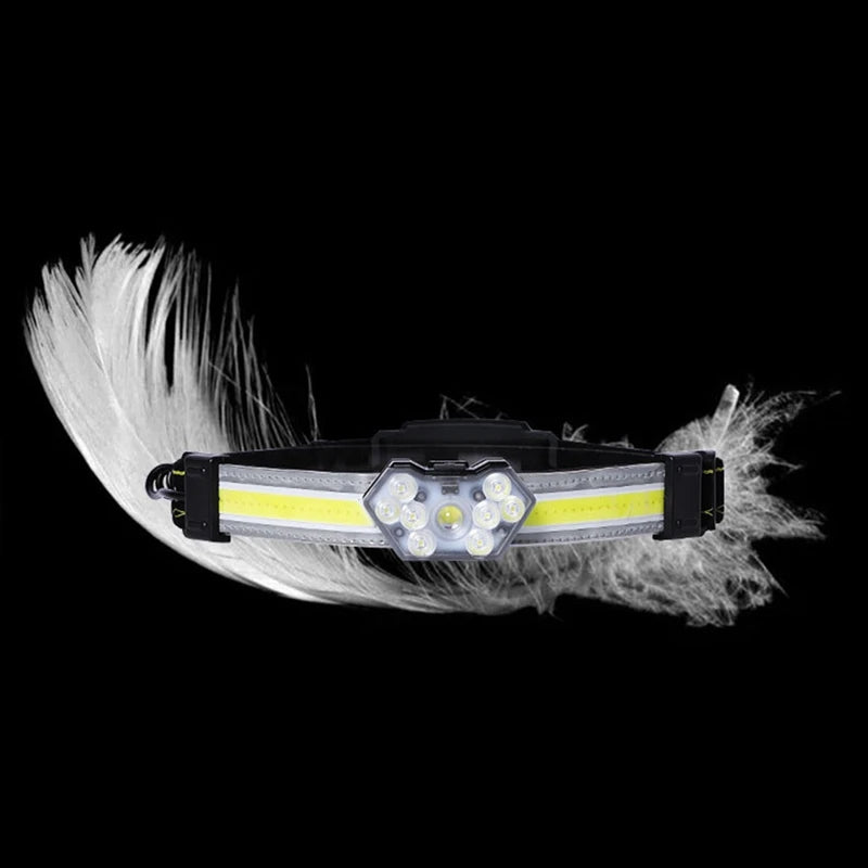 Head-Mounted Torch Rechargeable Waterproof Headlight Electric Fishing Light