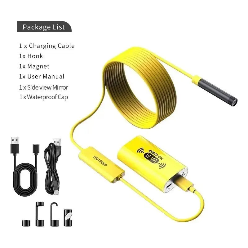 WiFi Camera 8MM HD1200P IP67 For Android IOS Iphone PC