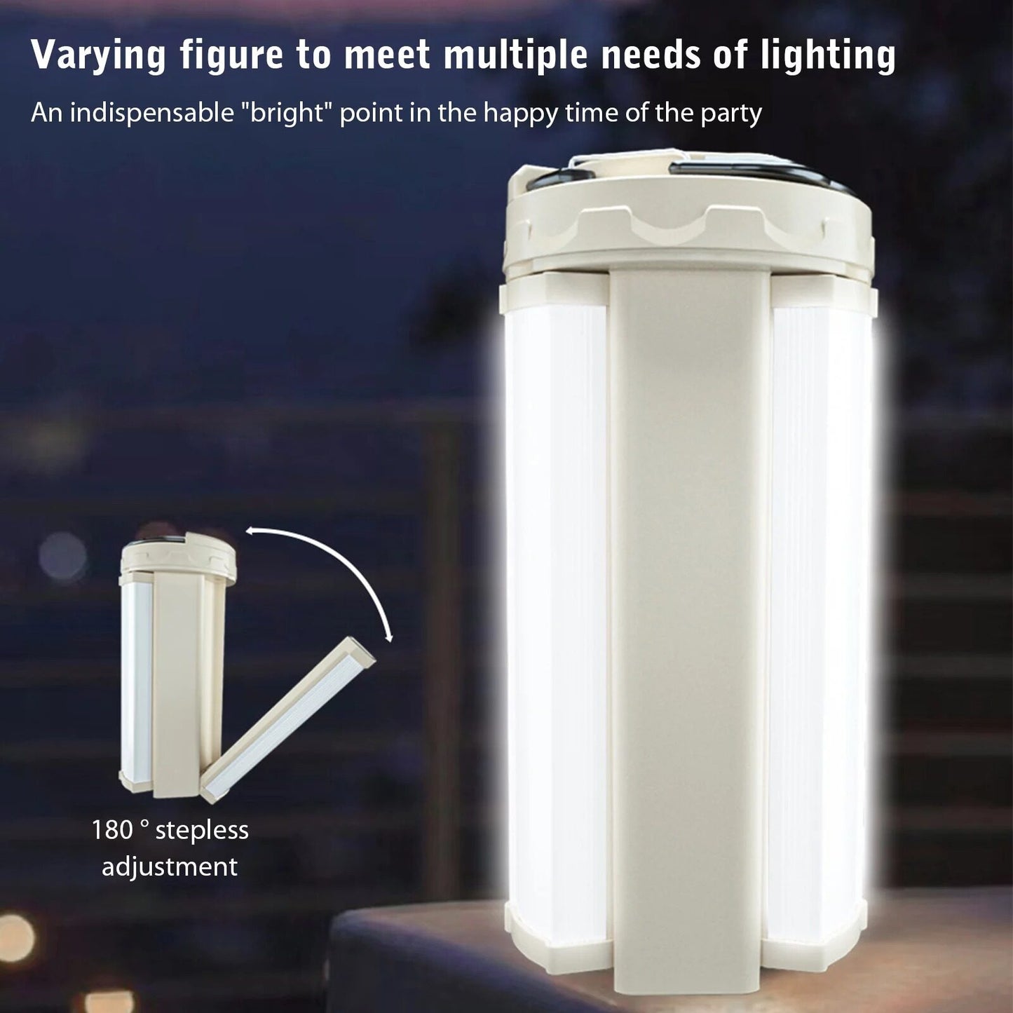 Rechargeable LED Camping Lamp Tent Lamp Dimmable Light with 3 Lighting Modes Tent Accessories Portable for Outdoor Activities, Hiking, Emergencies