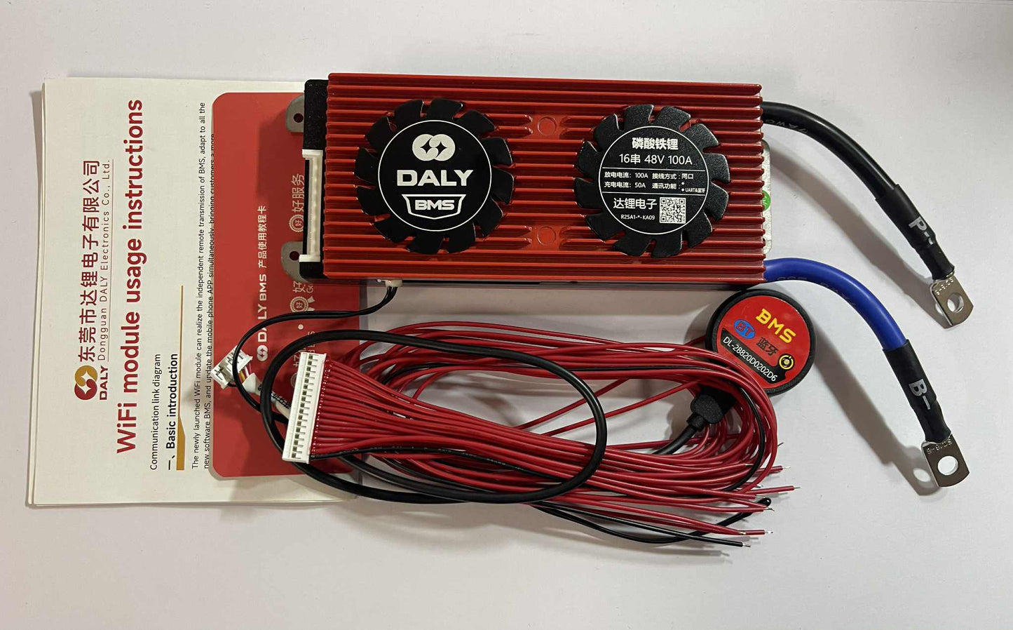 DALY Smart BMS LiFePo4 16S 48V 100A W/UART & BT