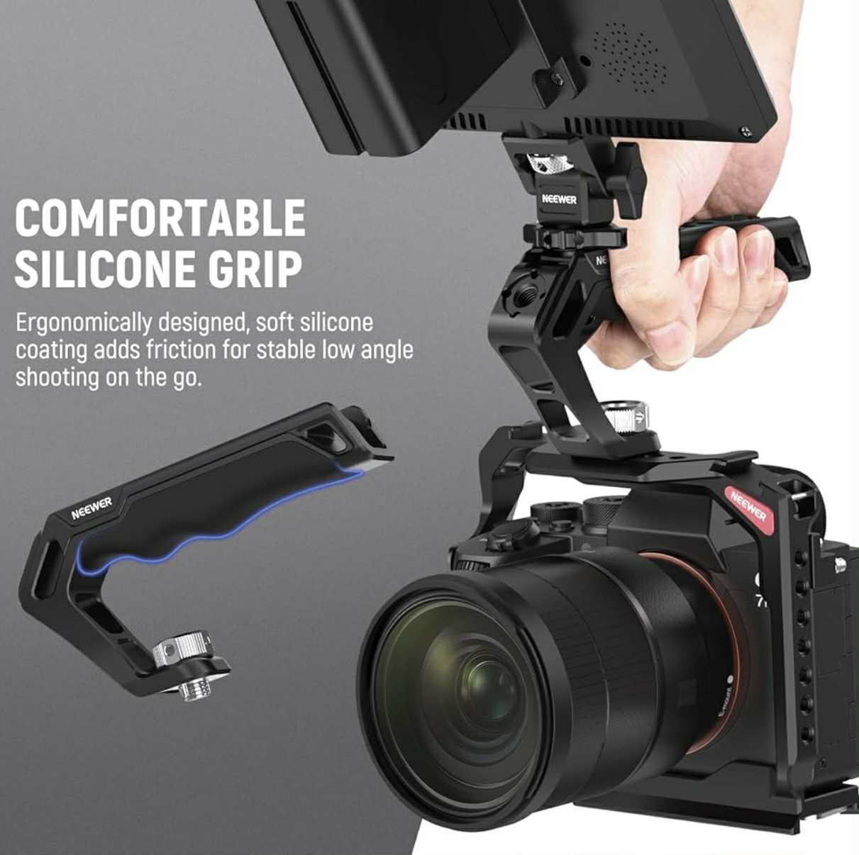 NEEWER Camera Top Handle ARRI Grip Camera Cage | CA007