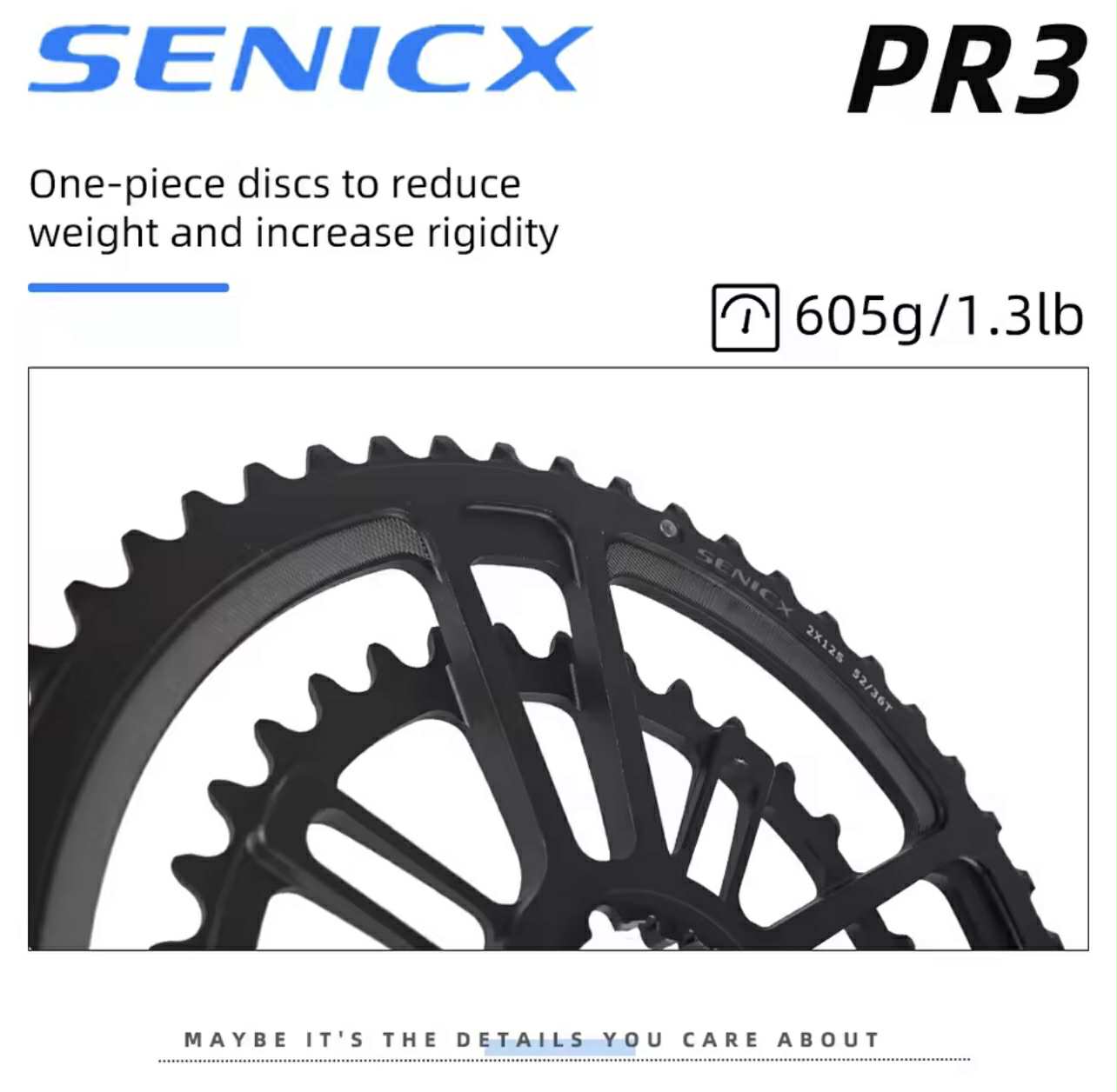 SENICX PR3 Bicycle Crankset 2X11S 46/30T
