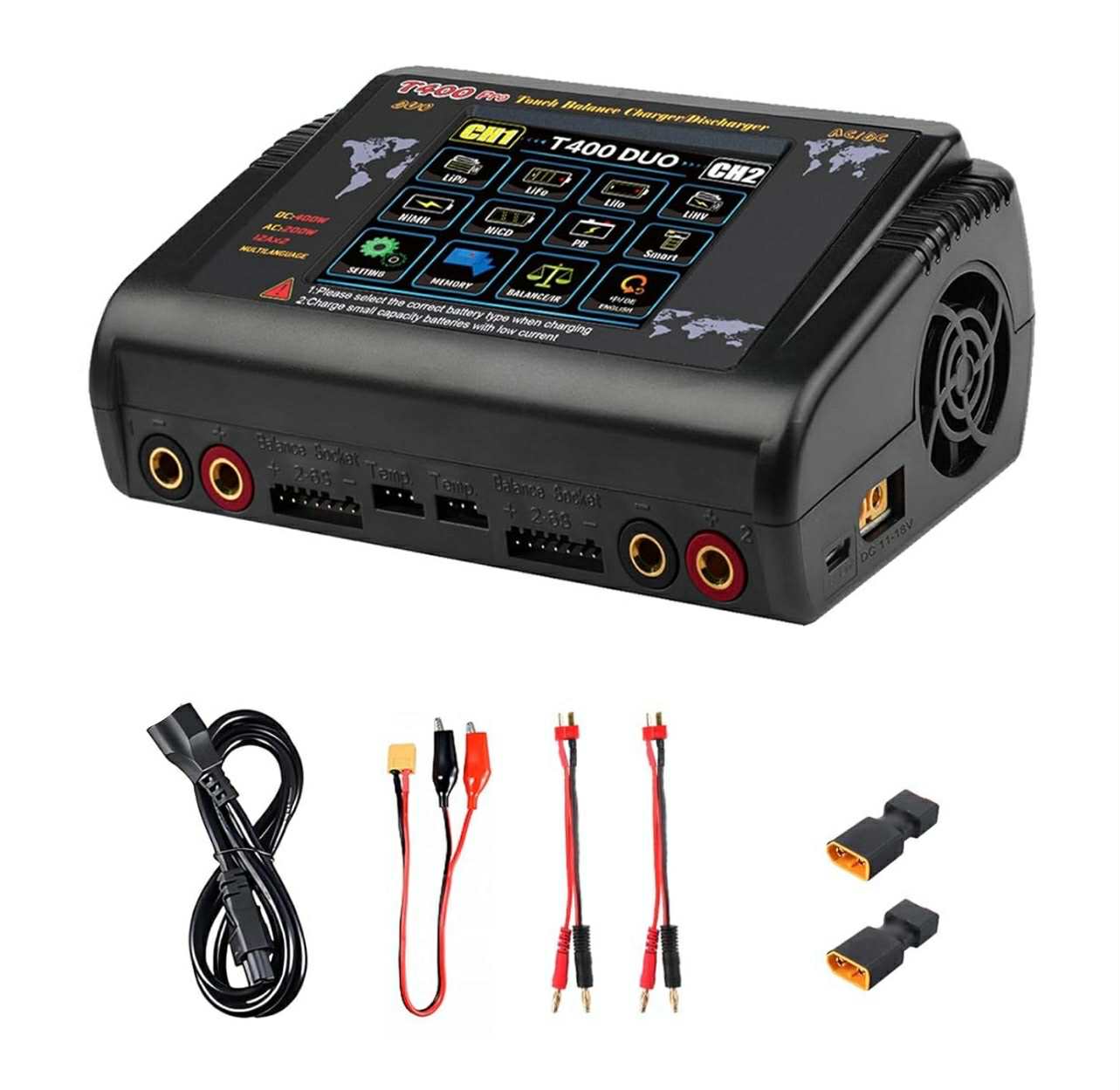 HTRC T400 Pro Dual Channel RC Lipo Battery Charger/Discharger