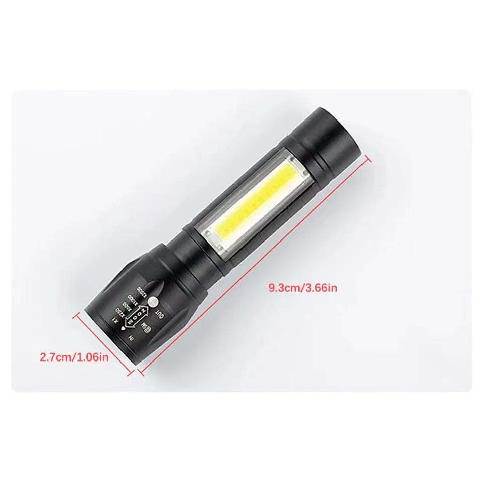 LED Flashlight Convenient Super Bright Torch Multifunctional Small Lightness Lamp Outdoor Fishing Night Running Equipment