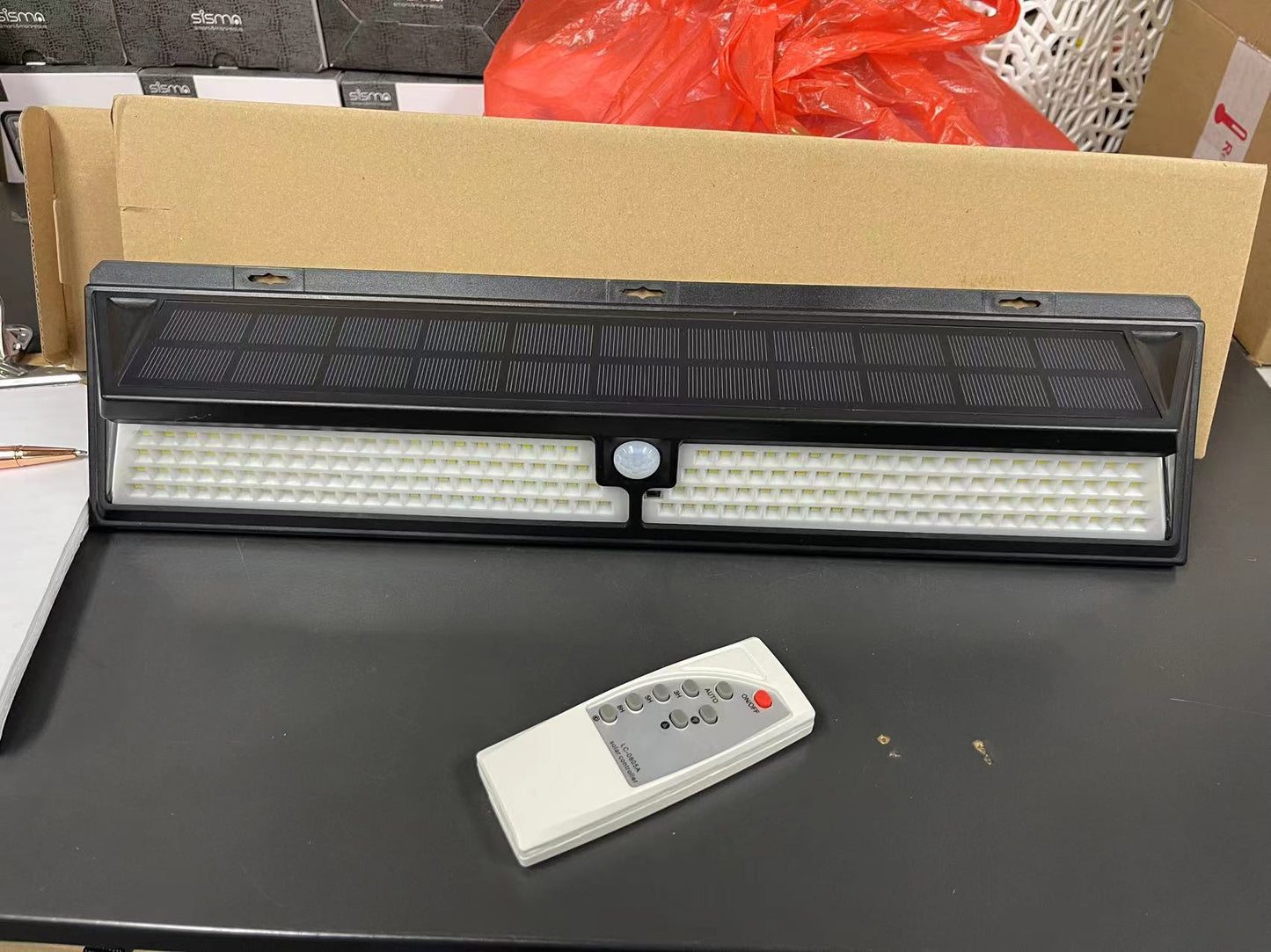 Solar Outdoor Lights Motion Sensor 248 LEDs Solar Wall Lamp