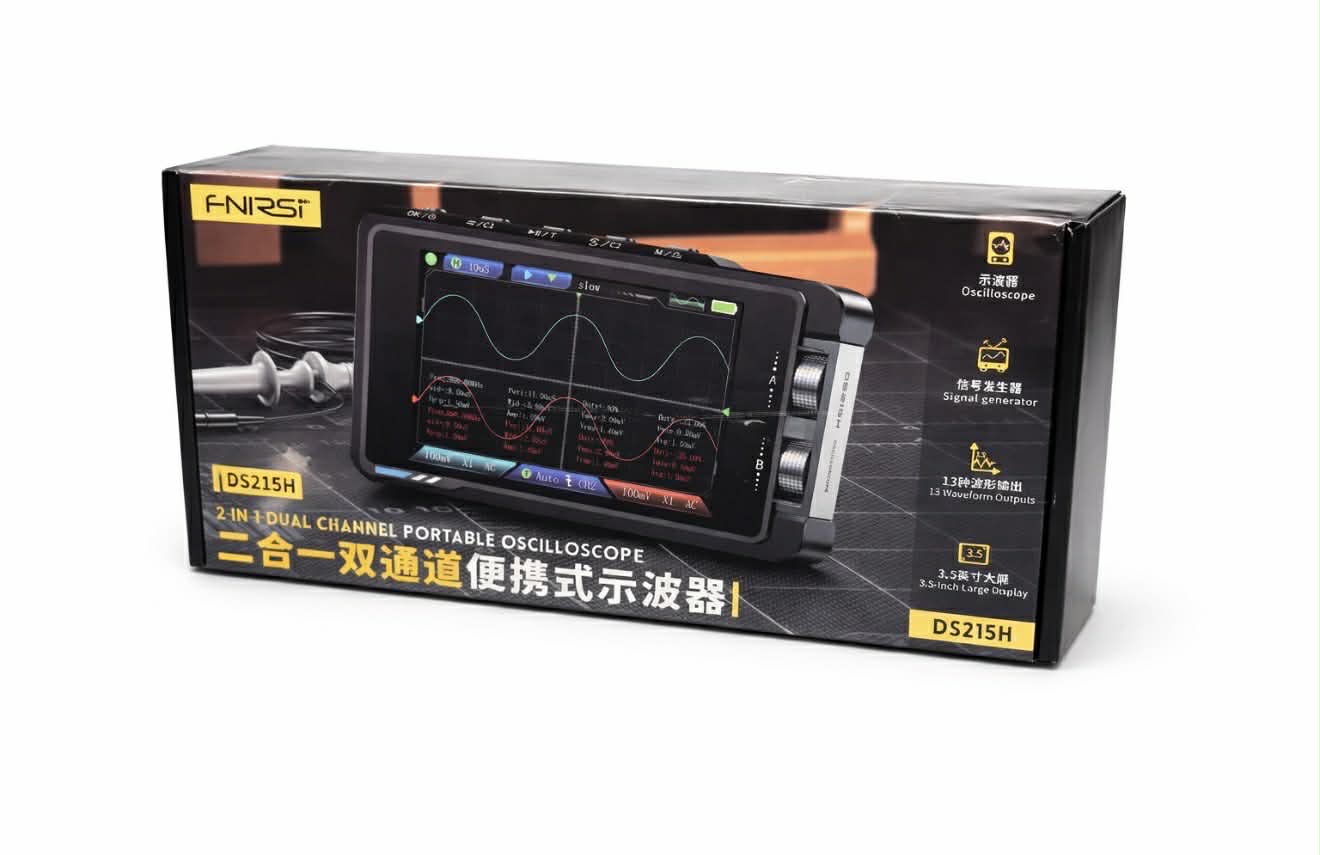FNIRSI DS215H Handheld 2IN1 Dual Channel Oscilloscope