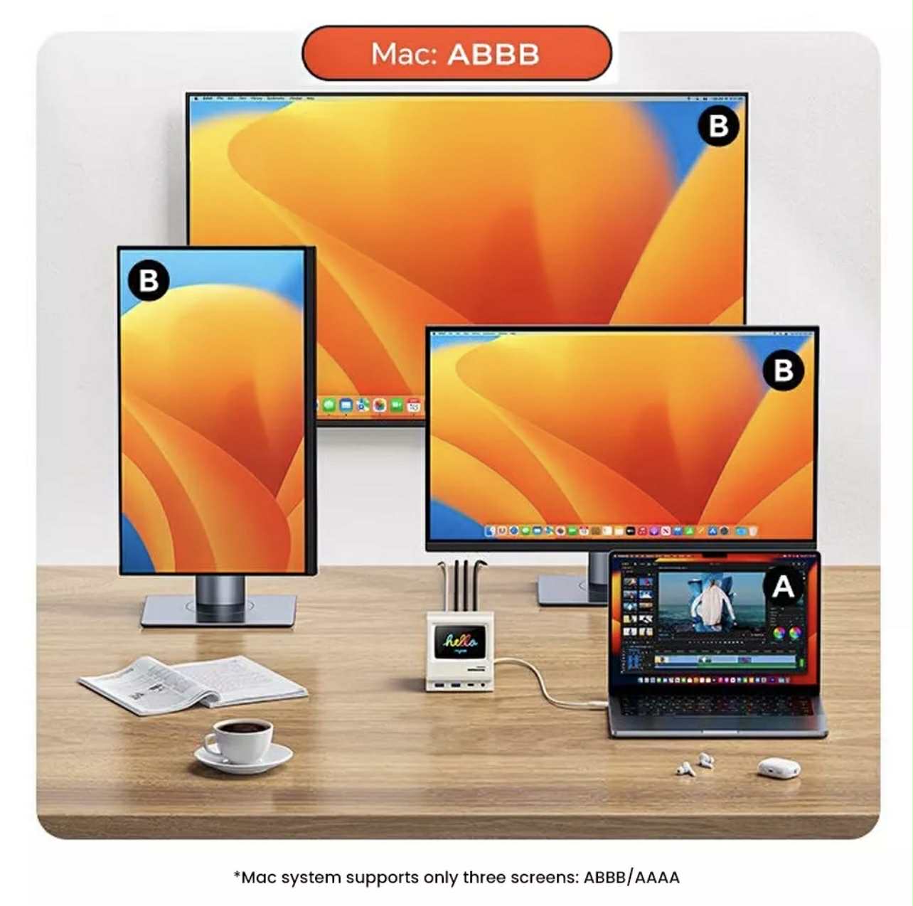 RayCue 128K SE USB-C Docking Station