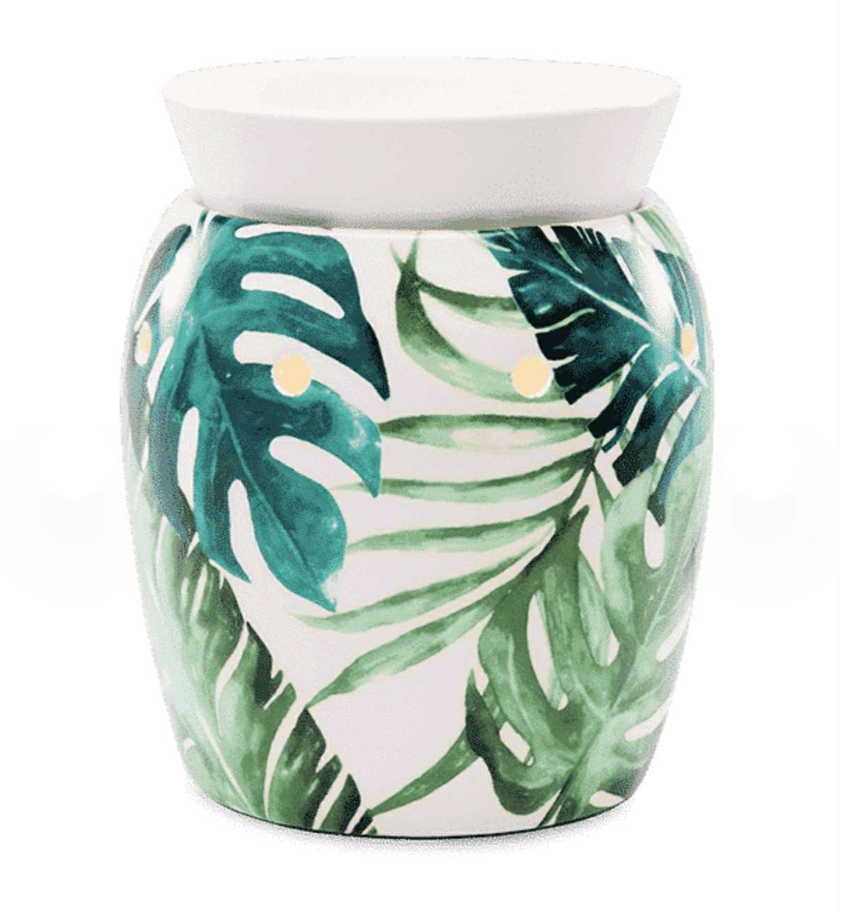 SCENTSY Rainforest Fern Scent Wax Warmer + 3 Scent Wax Kit