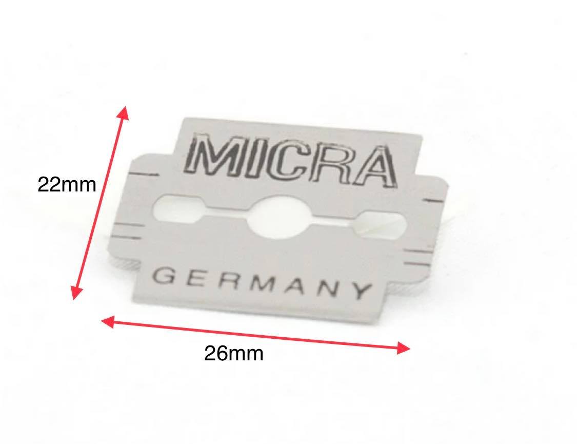 MICRA - Extra Sharp Razor Blades Hard Skin Callus Remover Corn Pedicure | 100pcs