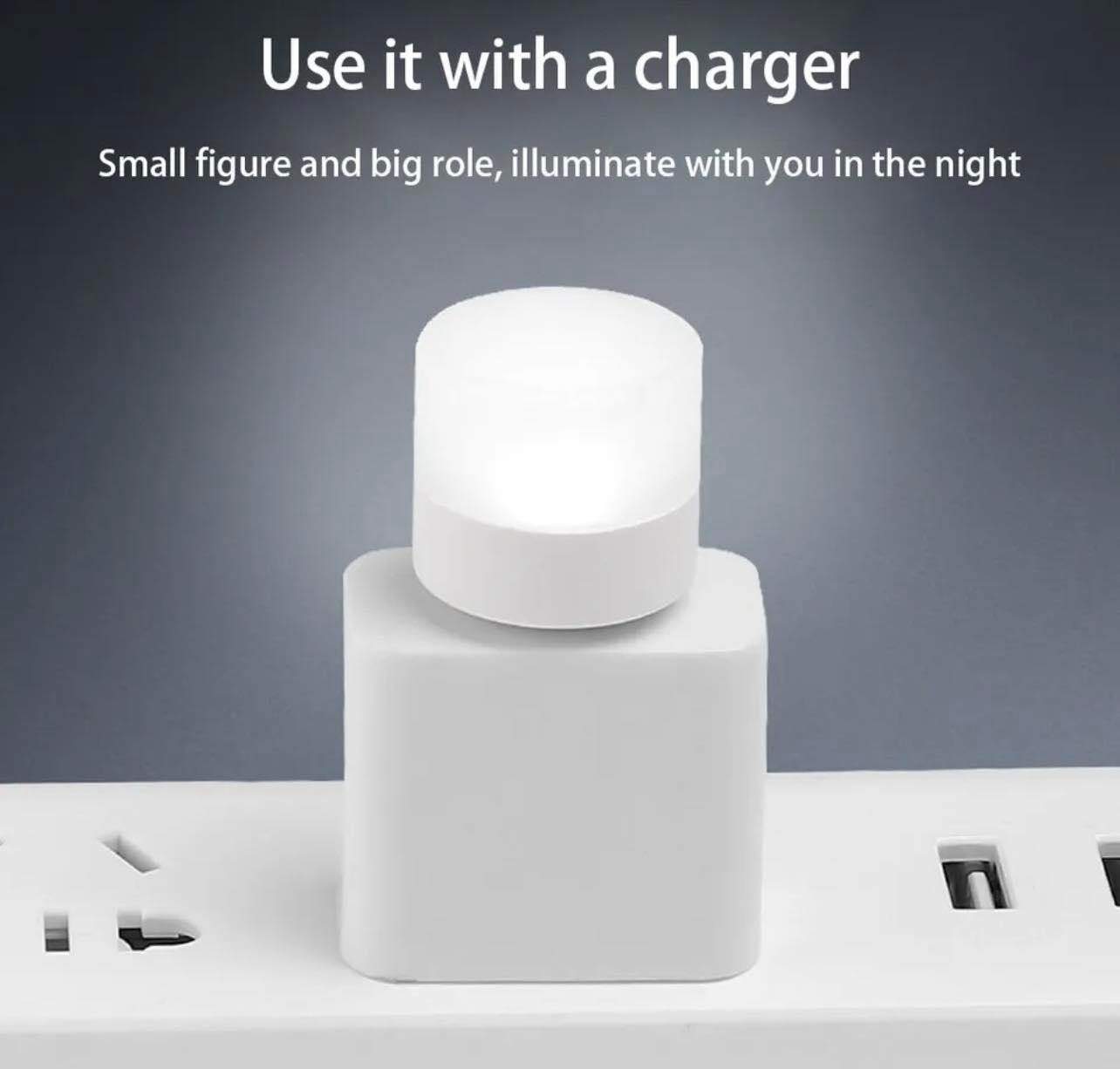 USB Mini Night Light Bulb Plug-in & Play | Warm/Cool White