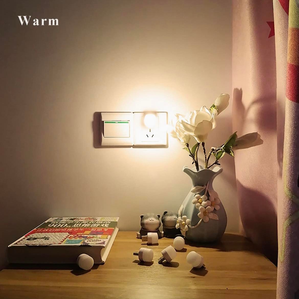 USB Mini Night Light Bulb Plug-in & Play | Warm/Cool White