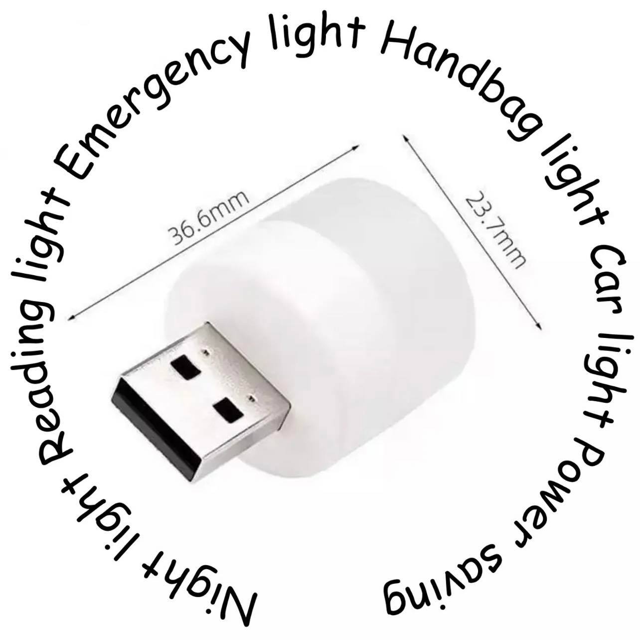 USB Mini Night Light Bulb Plug-in & Play | Warm/Cool White