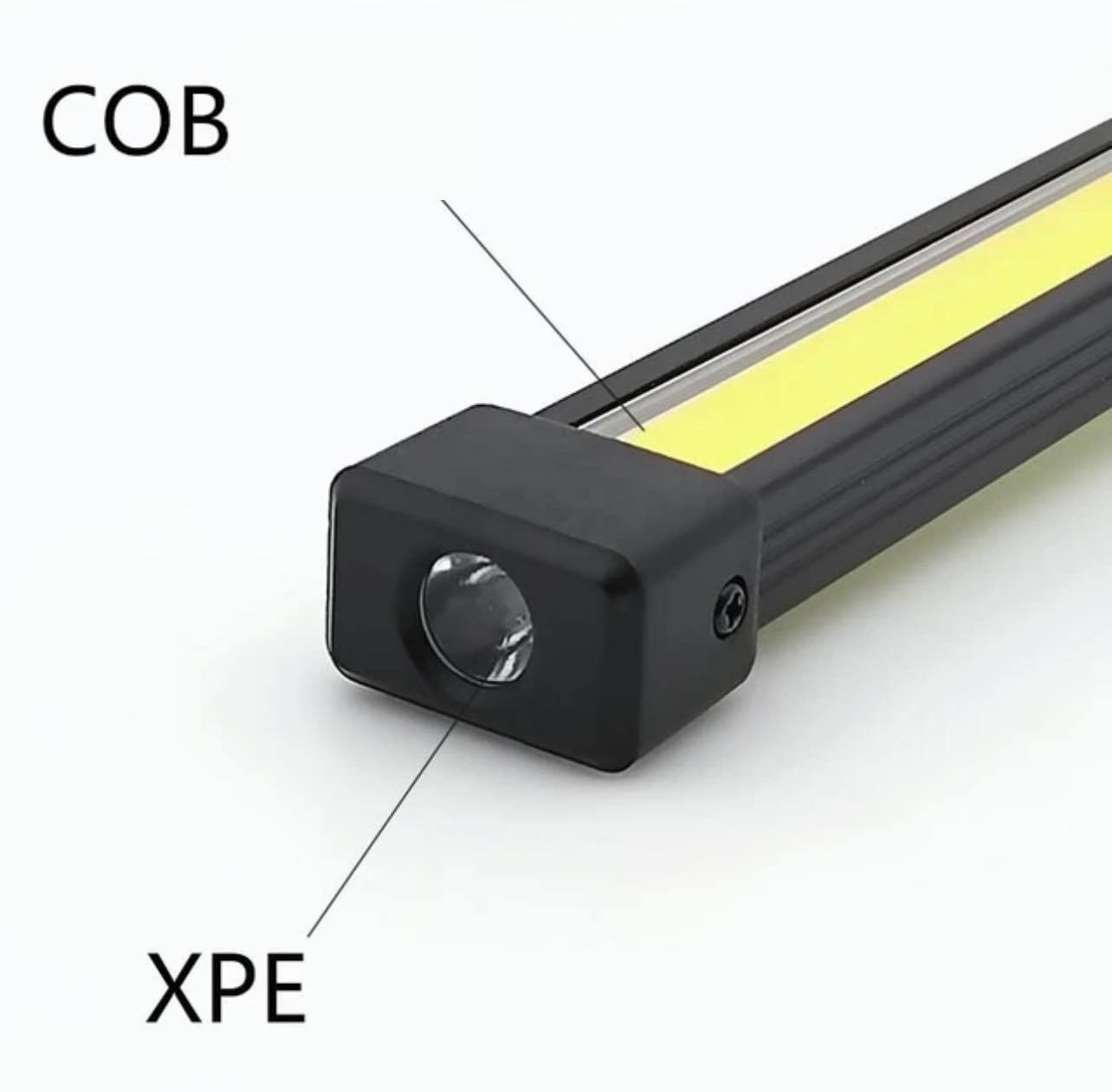 Double Sided COB+XPE LED Foldable Hanging Inspection Work Lights W/Magnet Base