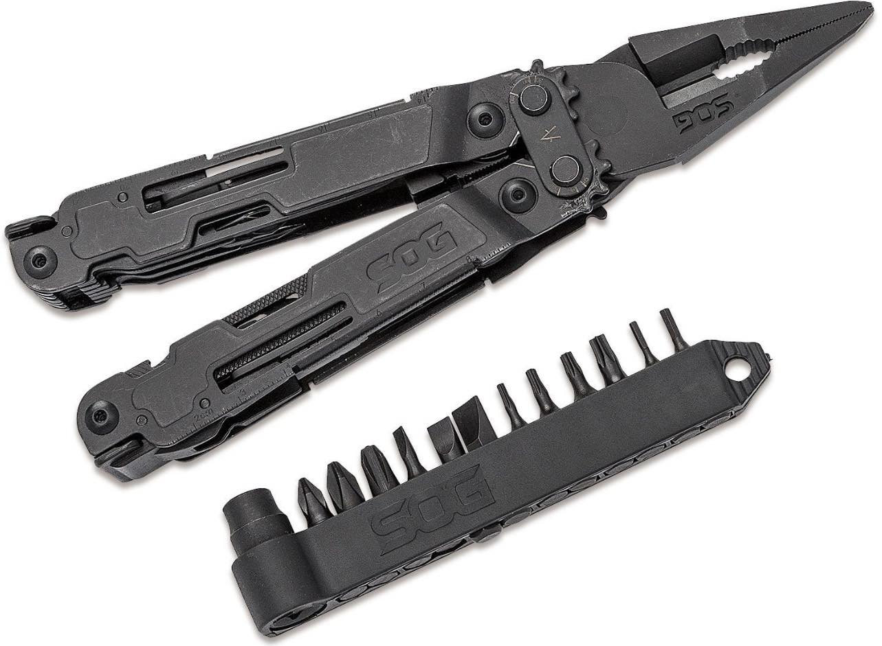 SOG PowerAccess Deluxe 21 Multi-Tool W/12*Bit Kit & Sheath | PA2002-CP | Black