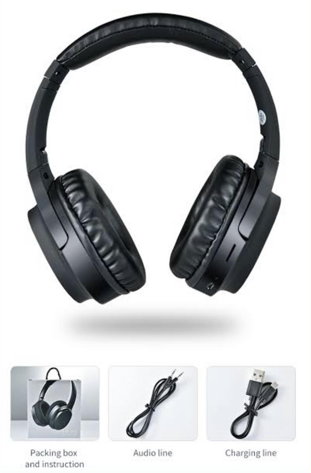 BURNESTER Folding Dual Wireless/Wired Headphones W/Hands-Free Call | TM-06