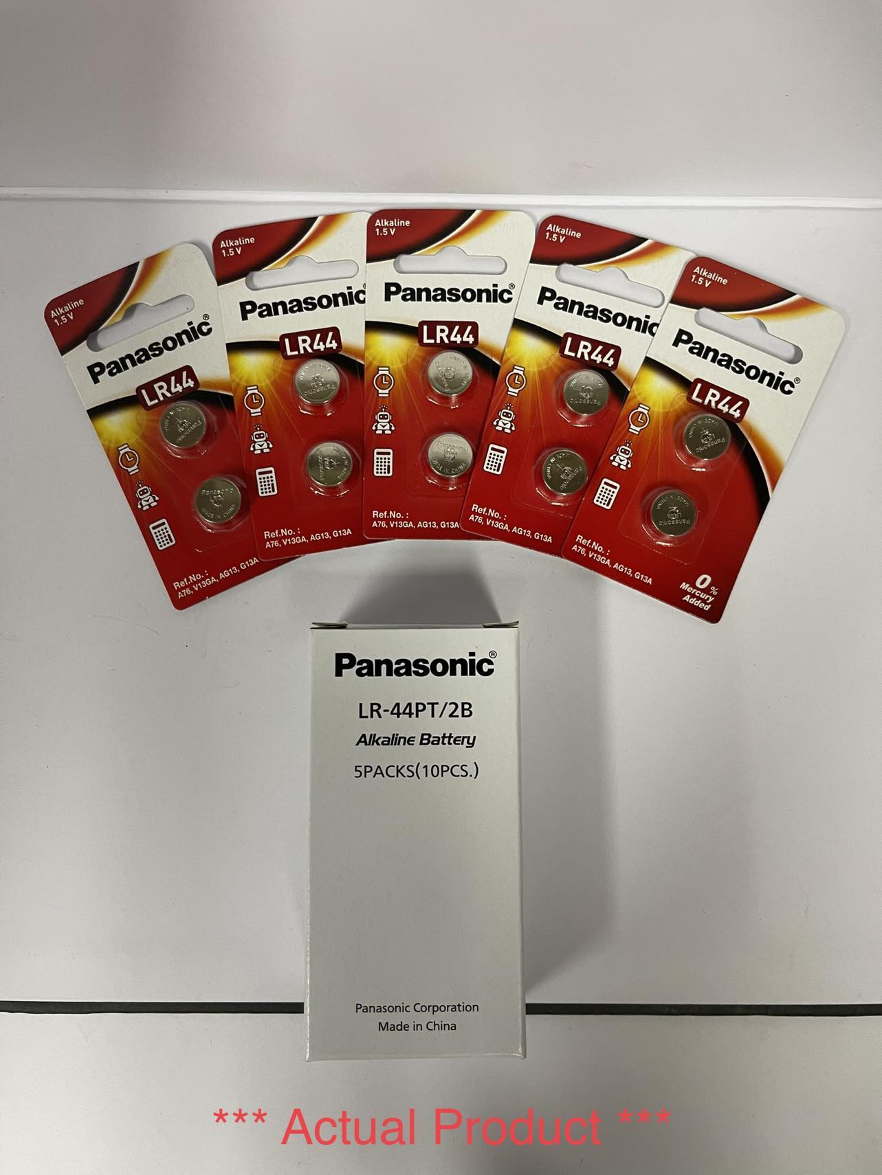 Panasonic LR44 Button Cell 1.5V Alkaline Twin Pack | LR-44PT/2B