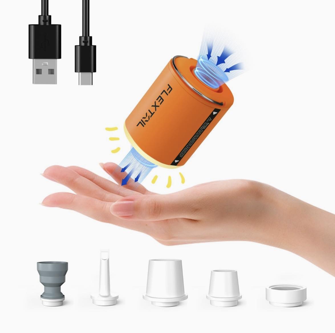 FLEXTAIL Tiny Pump 2X | 3-in-1 Outdoor Pump and Camping Lamp W/Magnet
