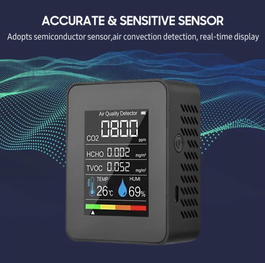 5 in 1 Air Quality Detector Indoor Meter Monitor | BC125