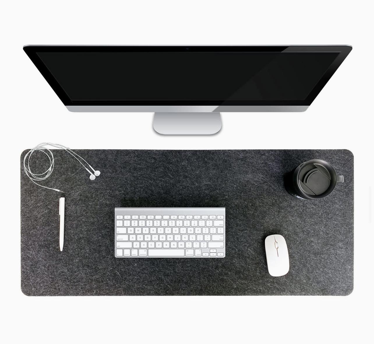 DAWNTREES Large Felt Desk Mat | 90×40CM