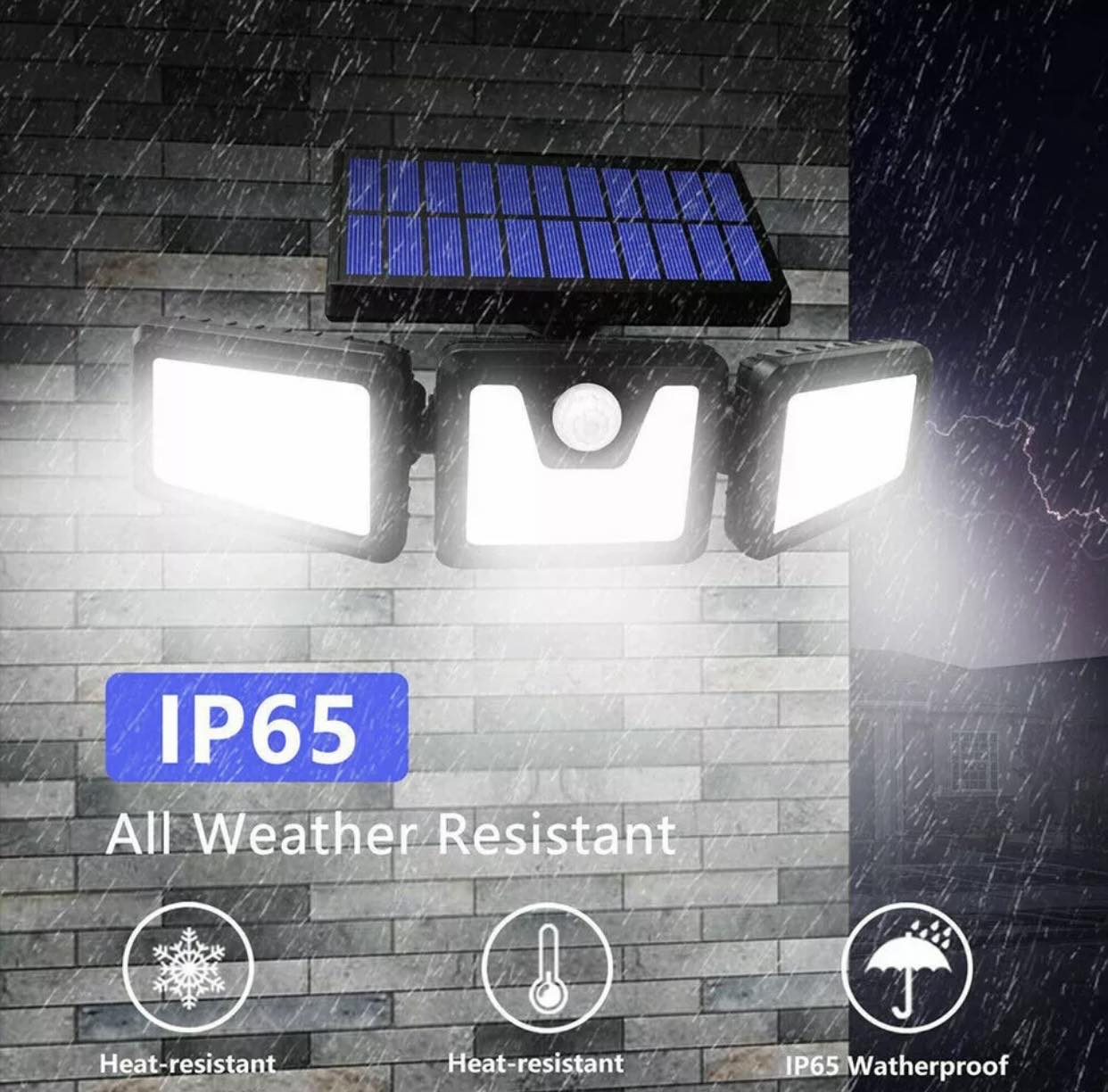 3 Head Solar Motion Sensor Light Outdoor | FL-1725A