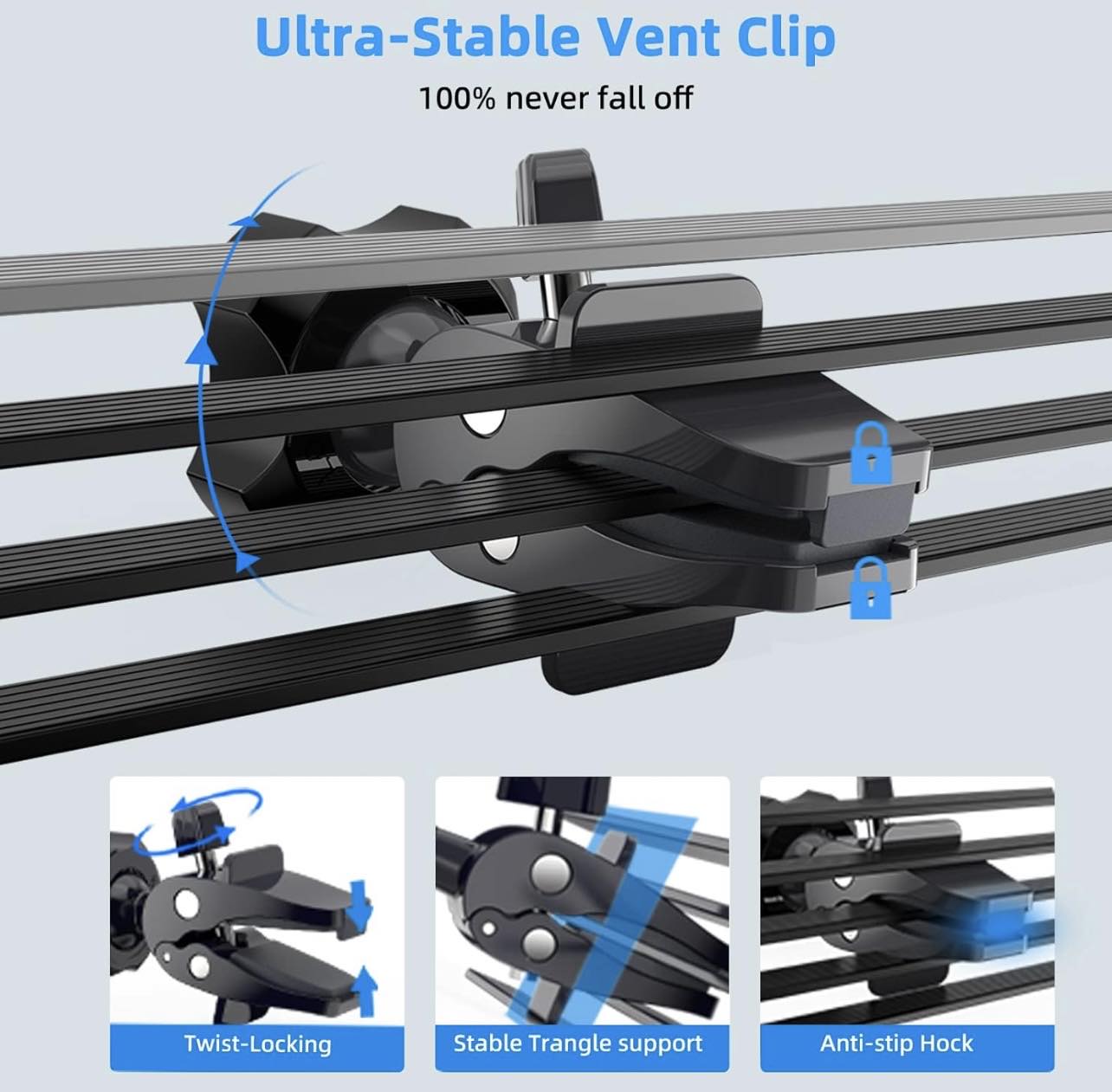 Car Air Vent Phone Mount Ultra Stable Vent Clip | C130