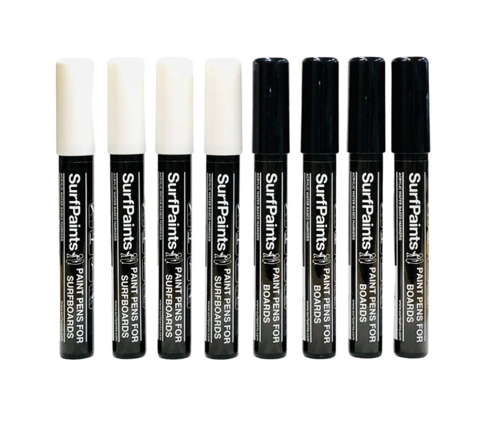 SurfPaints Black & White Set - Size 4mm Bullet Nibs