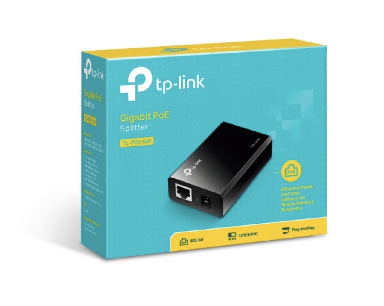 tp-link TL-POE10R Gigabit PoE Splitter | Plug & Play