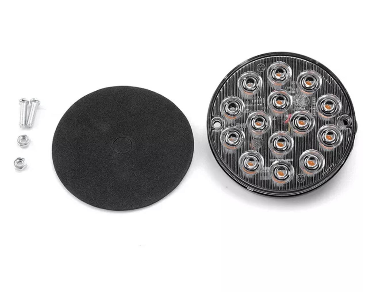 Pair 3" Round LED Blinker Side Light Taillight | 12V-24V | 3 Colours