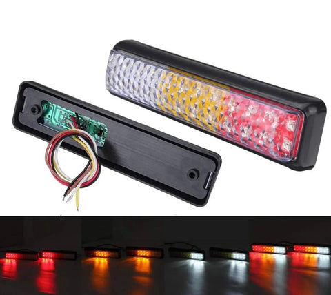 24 LED Tri-Colour Tail Lights Stop Reverse Turning Indicator | 10V - 30V
