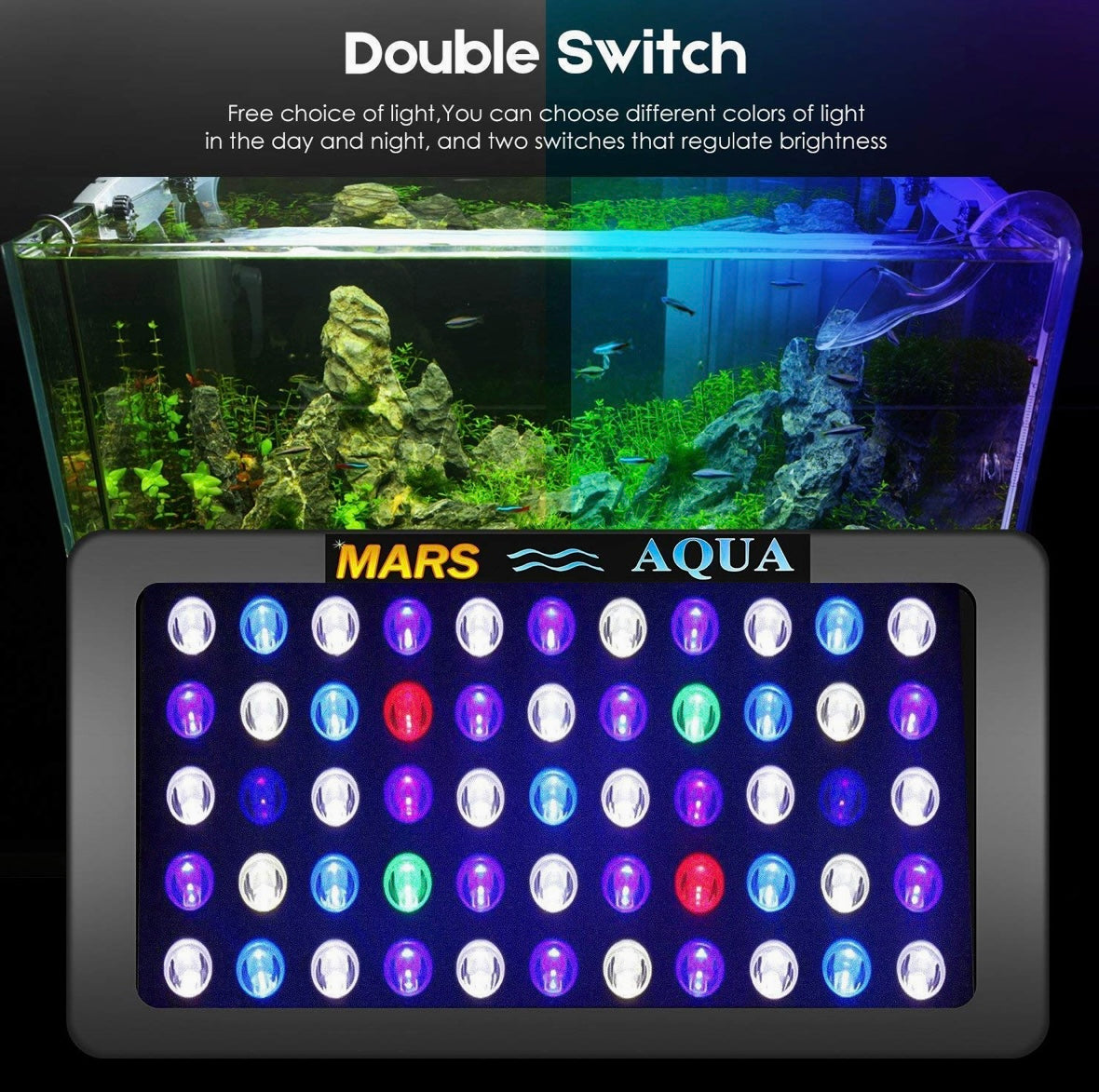 Mars Aqua 165W LED Aquarium Light Full Spectrum
