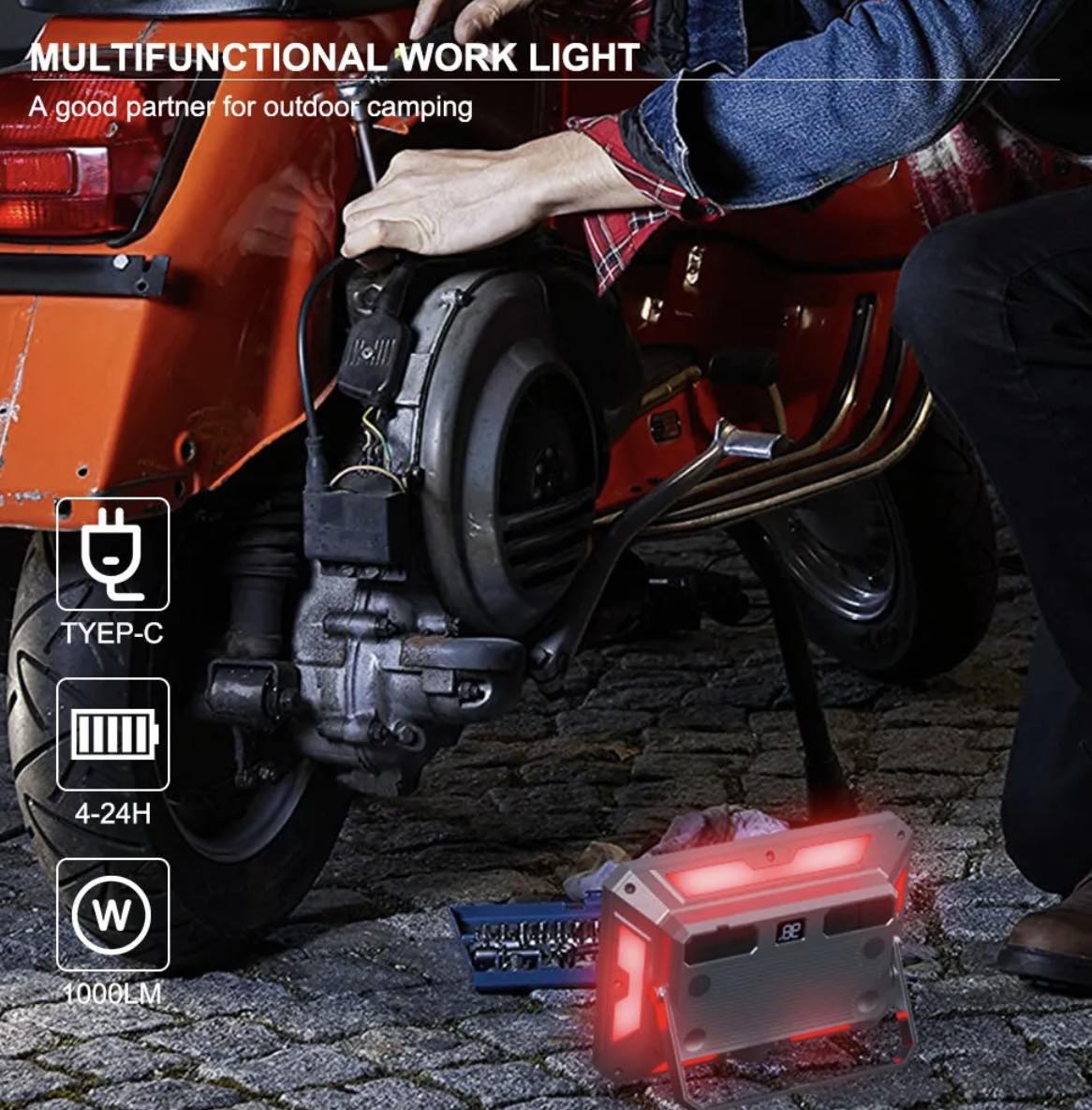 Flood XPE LED 1000LM Work Light W/Magnet | KXK-686