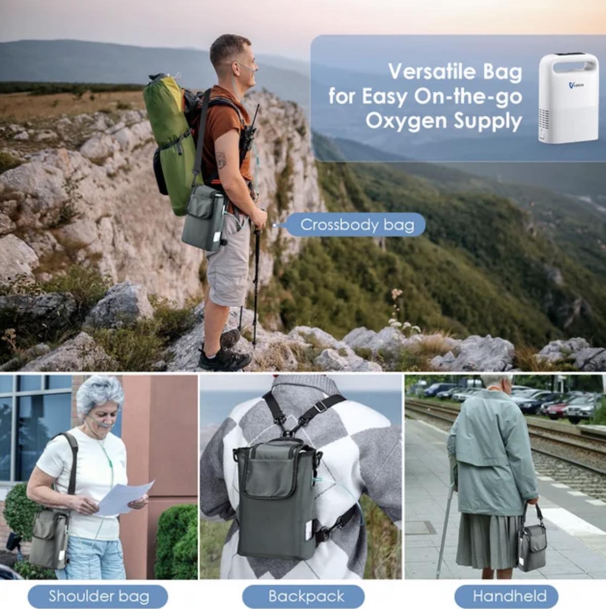 Varon NT-02 Portable Oxygen Concentrator Kit