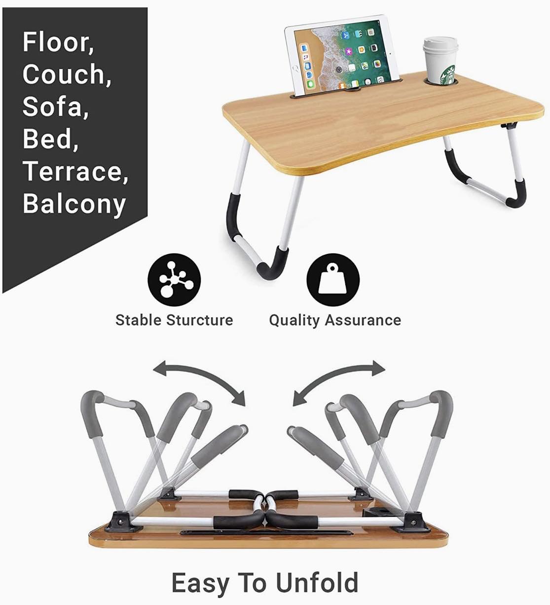 Lap Desk Foldable Bed Laptop Table