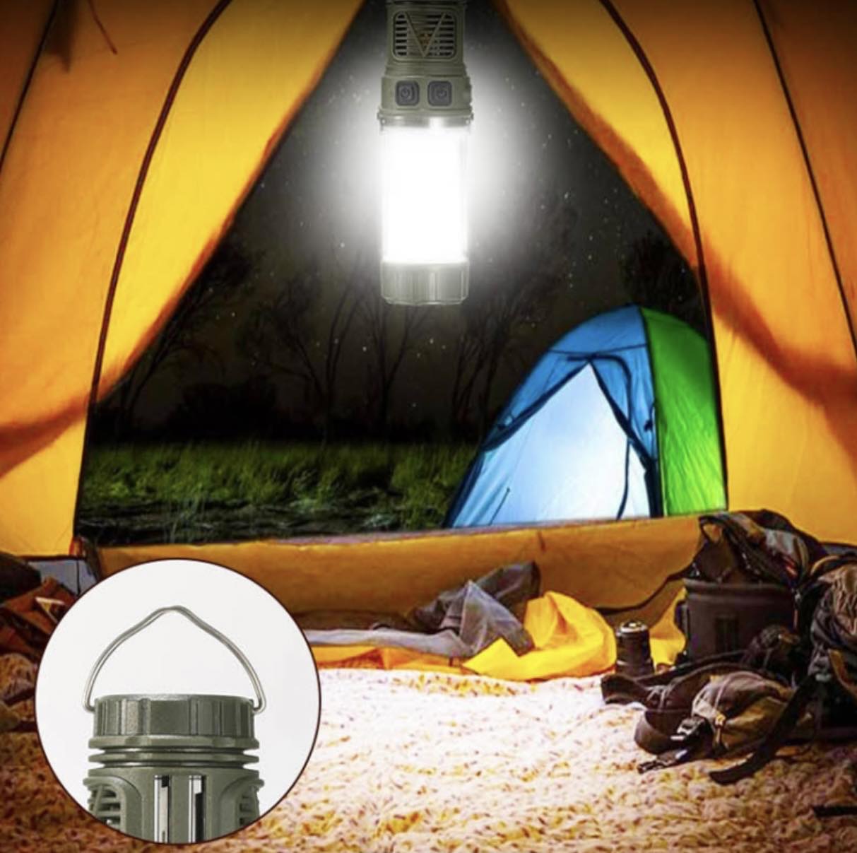3in1 LED Mosquito Repellent Camping Light W/Mosquito Tablets & Tripod