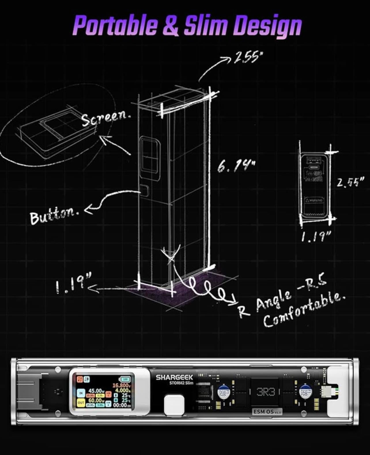 SHARGEEK STORM2 Slim 130W Battery Pack