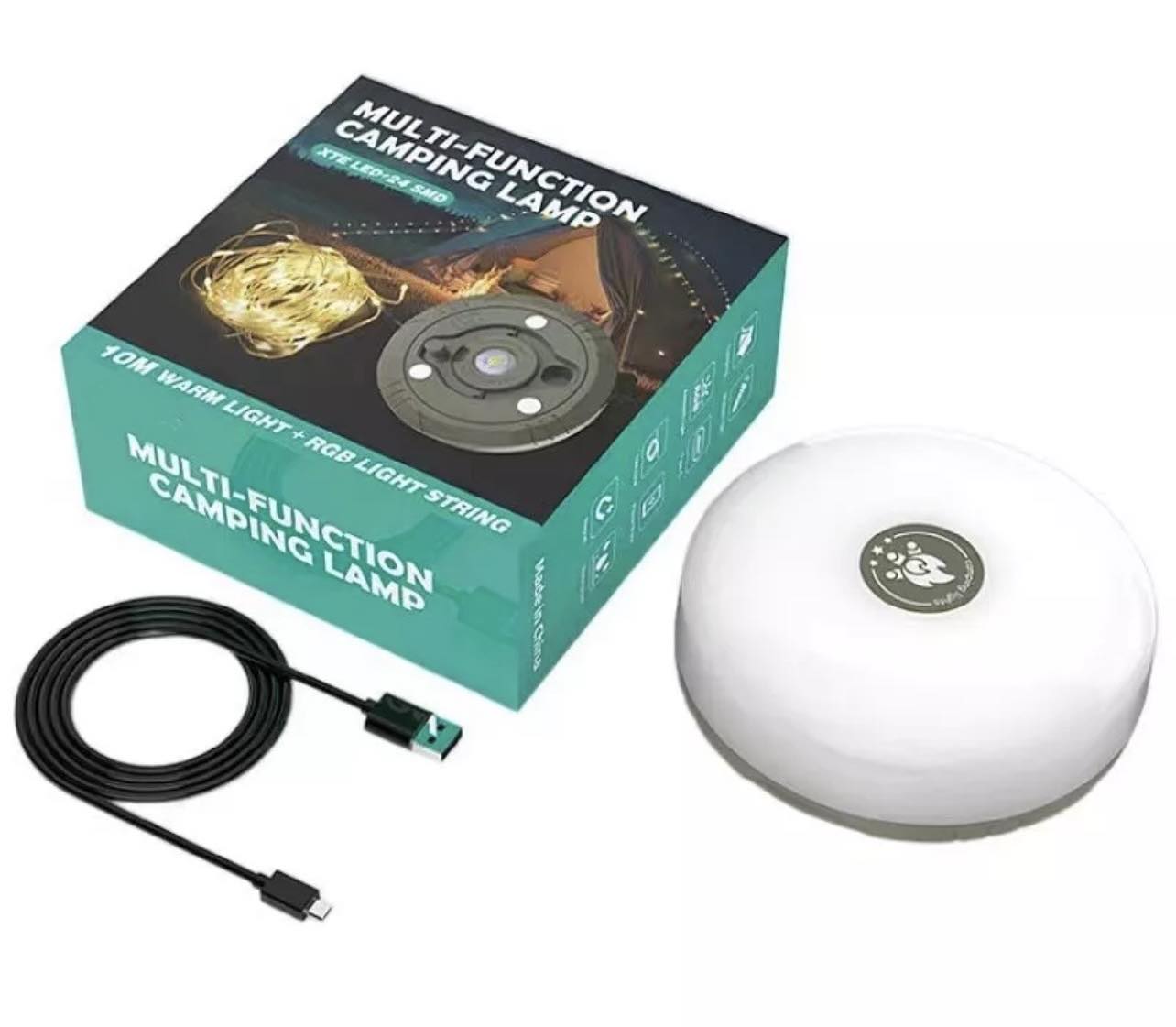 2-in-1 Stowable 10M String Light + Tent Lights