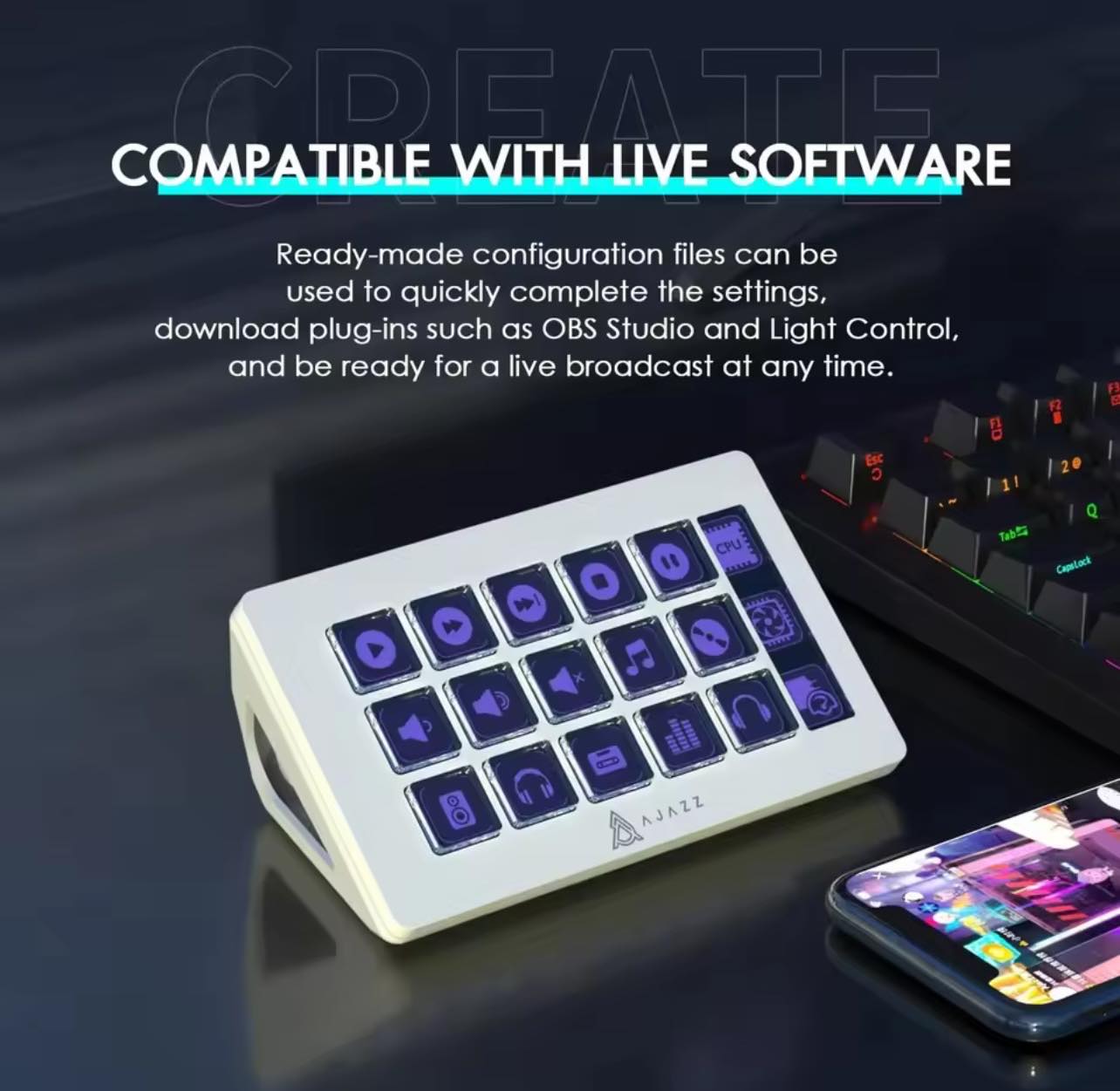 AJAZZ x NACODEX AKP153 STREAM DECK