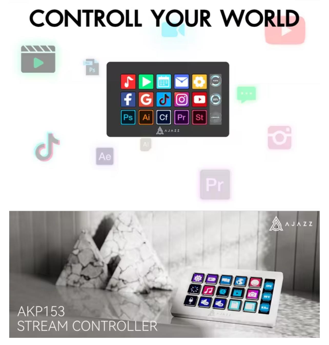 AJAZZ x NACODEX AKP153 STREAM DECK