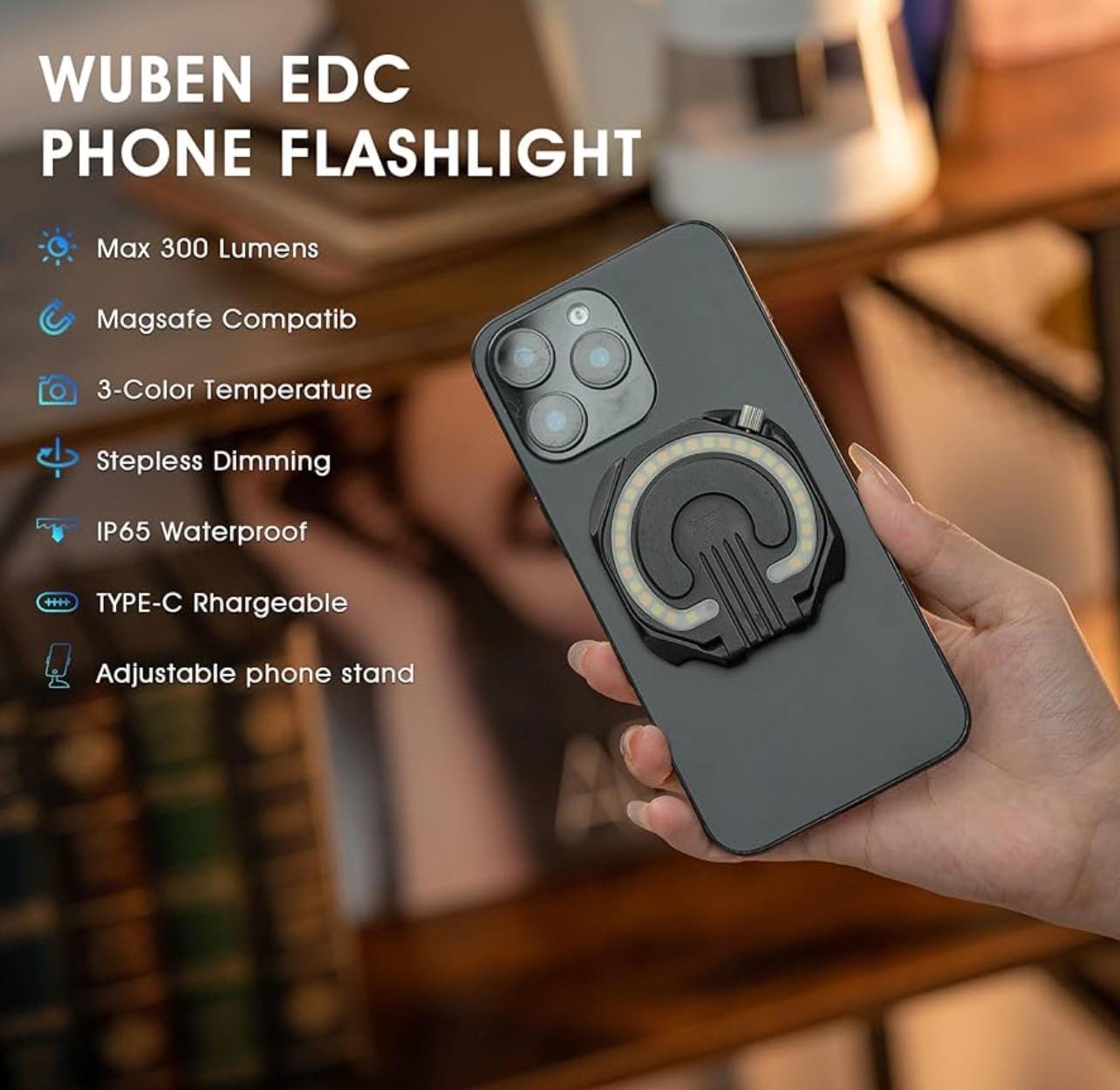 WUBEN E1 Magnetic ECL LED Compact Light