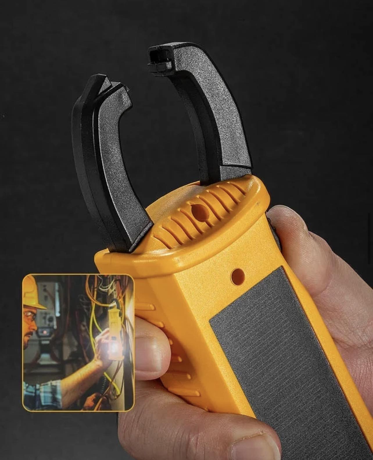 W5217 LED+COB Flashlight W/Solar Panel & Spring Hook