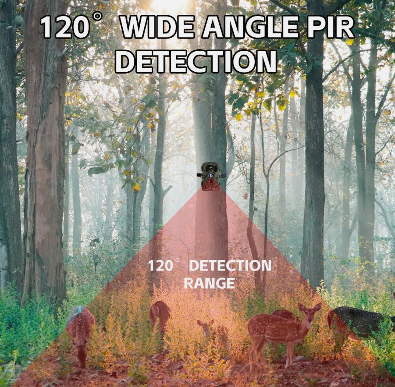 Trail Hunting Camera 36MP 1080P Wildlife Game Night Vision