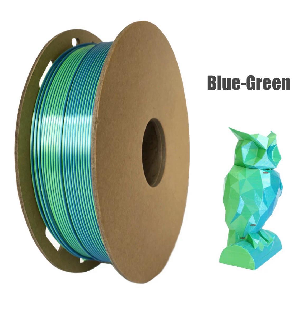 Dual Colour Silk PLA 3D Filament 1.75mm 1KG W/Spool