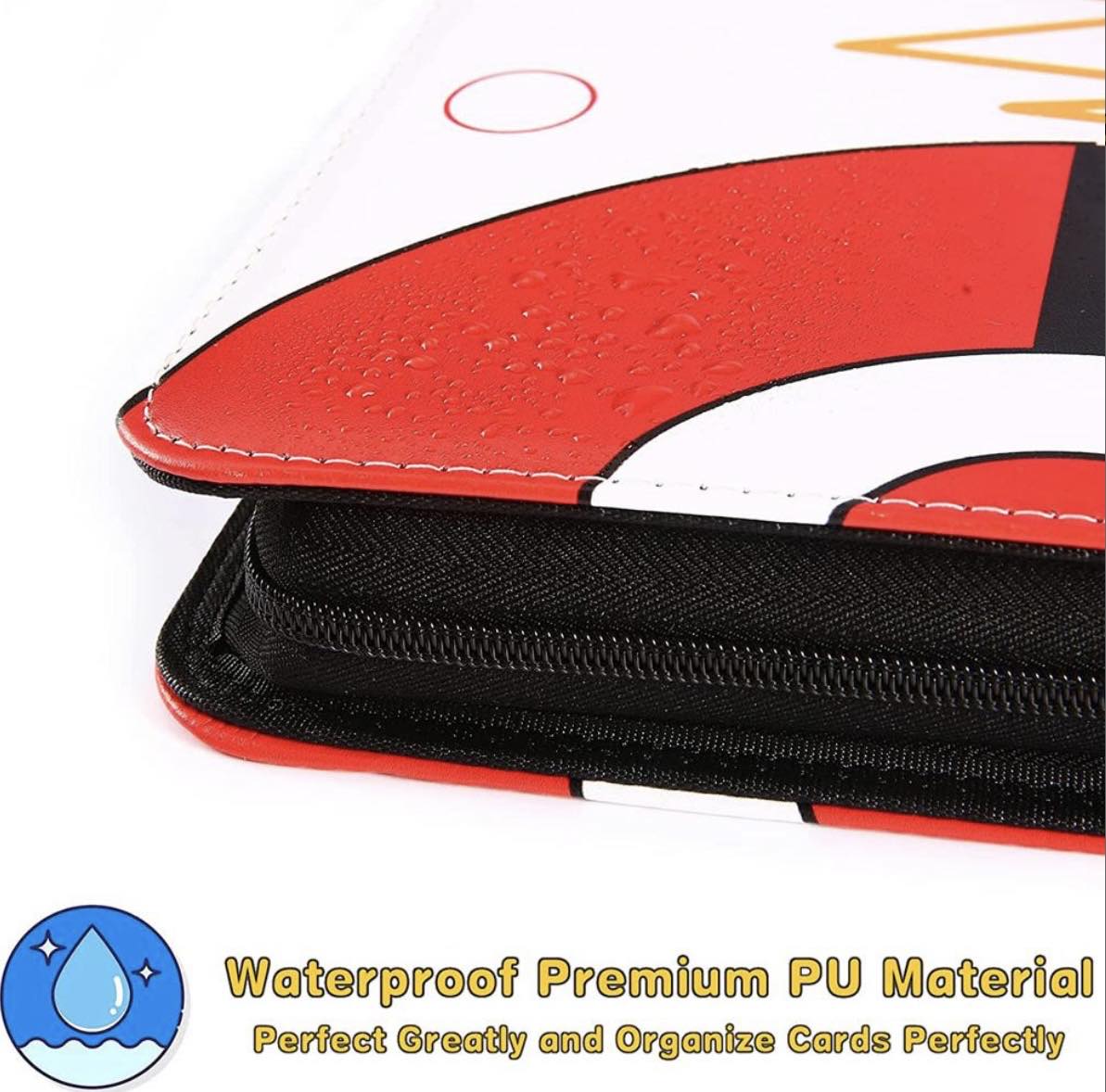 Pokémon Card Holder Binder 4 Pocket Zipper Card Album 400 Cards